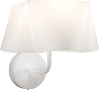 Linea Zero Applique Moderna 1 Luce Wanda In Polilux Bianco D25 Made In Italy