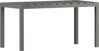Home Heavenly Mesa de comedor para interior o exterior en gris 75 x 120 x 80 cm