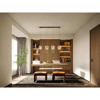 Schuller Schuller - lámpara de techo alargada ingrid 4L champan