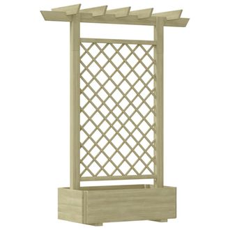 vidaXL P&eacute;rgola Con Jardinera De Madera 162x56x204 Cm Vidaxl