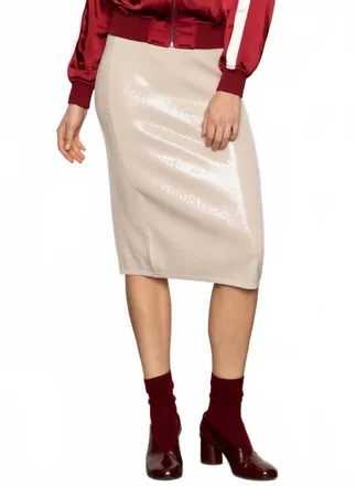 Sanctuary Sparkle Sequin Pencil Midi Skirt In Ink