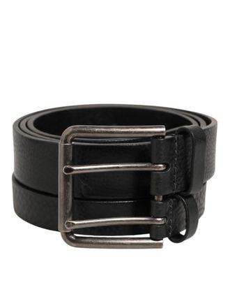 Dolce & Gabbana Mens Leather Belt Buckle - Black - Size 90 cm