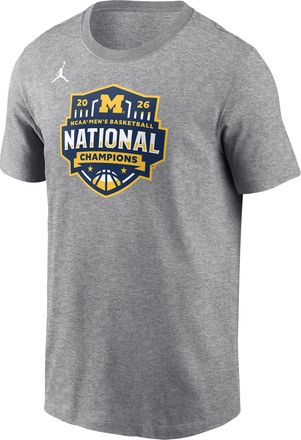 Nike Jordan Mens Michigan (Team) Jordan College T-Shirt in Grey | M11332P665FFMI-GRY