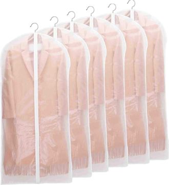 OEM Fundas Protectoras Para Prendas De Vestir, A Prueba De Polvo, Agua, Polillas Y Humedad, Semitransparentes, Con Cierre De Cremallera, Para Camisas, Tra