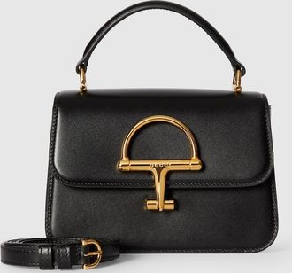 Gucci Siena Small Top Handle Bag, Black, Leather