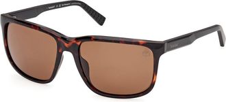 Timberland TB00037 Polarized 52H Mens Sunglasses Tortoiseshell Size 59