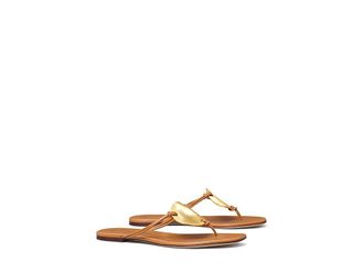 Tory Burch Patos Sandal Womens Sandals Caramel Corn : 6 M, Leather