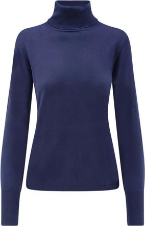 Aspesi 3983 Turtleneck - Dames - Coltruien - Blauw - S - Wol - Truien & Vesten