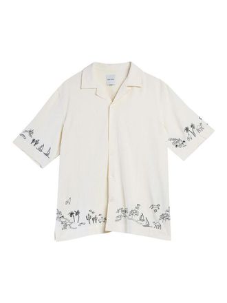 Paul Smith Summer Reverie Embroidery S/S Shirt