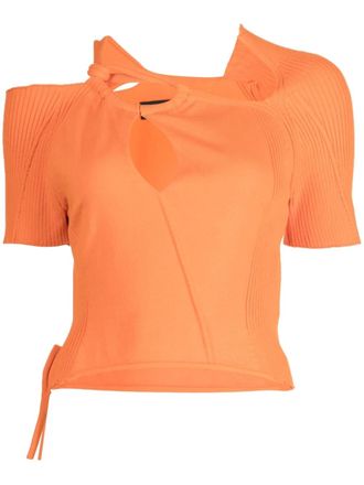 Ottolinger Top con dettaglio cut-out - Arancione