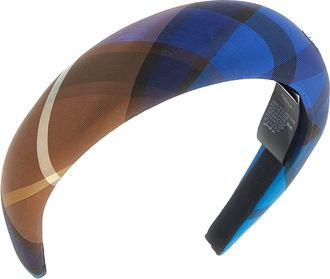 Vivienne Westwood Tartan Padded Headband - Blue