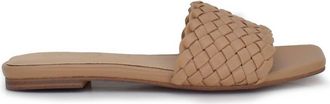 Ex&eacute; Womens Kelly Flat Sandal In Beige