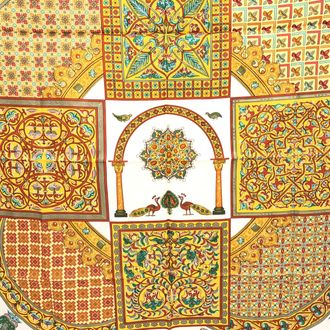 Herm&egrave;s HERM&Egrave;S Carre 45 100% Silk Scarf CIELS Womens BYZANTINS (Pre-Owned)