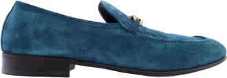 Jimmy Choo London Marti Reverse Velvet Suede Loafers