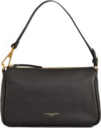 Gianni Chiarini Leren Schoudertas - Dames - Schoudertassen - Zwart - ONE Size - Leer - Tassen