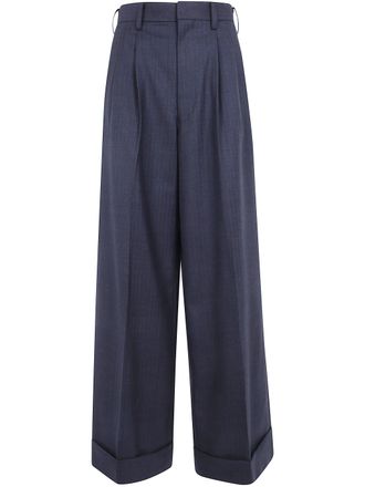 Comme Des Gar&ccedil;ons Trousers Wool Stripe Wool Stripe Tro