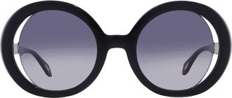 Just Cavalli Smoke Gradient Oval Ladies Sunglasses SJC028 0700 51