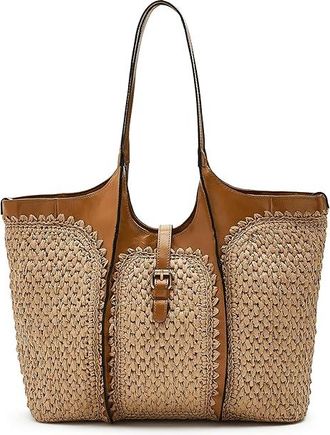Patricia Nash Santorini Woven Satchel Satchel Womens Handbags Natural/Light Tan, Straw