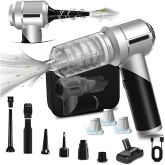 OEM Aspiradora De Coche Inal&aacute;mbrica Potente 4 En 1, Mini Aspiradora De Mano Inal&aacute;mbrica De 21 Kpa Con Motor Sin Escobillas, 3 Niveles Ajustables, Plegable