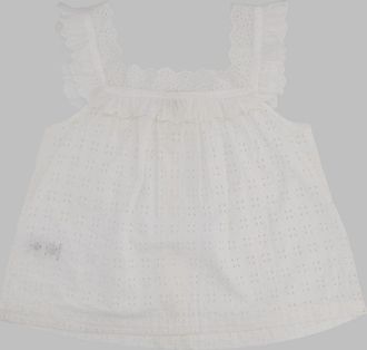 Bellerose Wide-Strap Cotton Tank Top - White