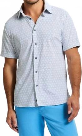 Robert Graham Avalon Short Sleeve Knit Shirt In Blue Multi