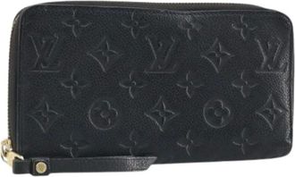 Louis Vuitton Pre-owned Clutches, female, Black, Size: ONE SIZE Pre-owned Long Wallet