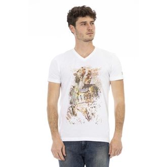 Trussardi Hombre, Camisetas, Blanco, Talla: L