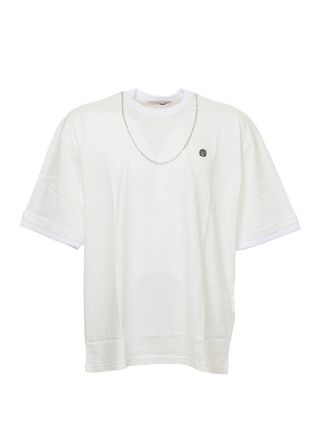 AMBUSH Chain Collar T-shirt in white