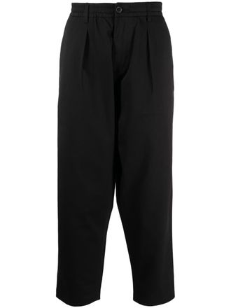 Universal Works Chino met elastische tailleband - Zwart