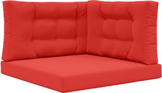 vidaXL Coj&iacute;n Para Sof&aacute; De Exterior Poli&eacute;ster Rojo 80 X 80 Cm Vidaxl