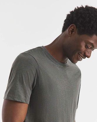 Jacamo Pure Cotton Crew Neck T-Shirt Long