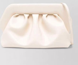 Themoir&egrave; bios ruched vegan leather clutch bag