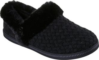 Skechers Cozy Campfire Frosty Promise Polyester Womens Black Slippers - UK 7