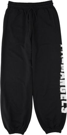 Palm Angels Palm Hills Relaxed Fit Black Cotton Sweatpants
