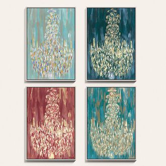 Ballard Designs Chandelier Art - Spring Ball Mineral, 42 x 32 - Ballard Designs