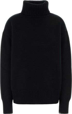 Extreme Cashmere No. 20 Oversize Xtra Turtleneck - Dames - Cashmere truien - Zwart - ONE Size - Wol - Truien & Vesten