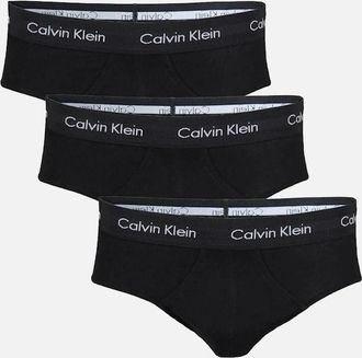 Calvin Klein Mens Calvin Klein Cotton Stretch 3-Pack Briefs, Black - Size: 32/30/31