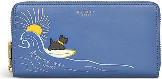 Radley London Happiness Comes In Waves Large Zip Around Wallet