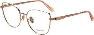 Ferragamo Ferragamo Womens 56mm Rose Gold Opticals