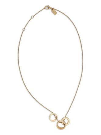 Coach crystal-rings necklace - Goud