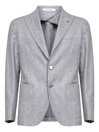 Tagliatore Peak Lapel Two-button Jacket - men - Virgin Wool - 52 - Grey