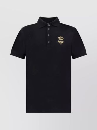 Dolce & Gabbana ribbed collar polo shirt