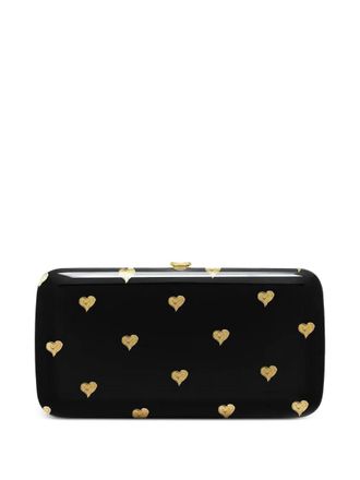 Jeffrey Levinson Candy Hearts clutch - women - Aluminium - One Size - Black