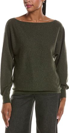 Fort&eacute; Cashmere Off The Shoulder Dolman Sleeve 100% Cashmere Sweater