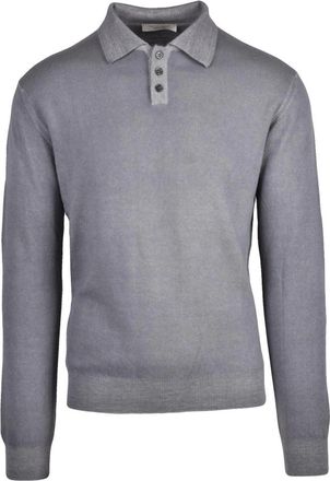 Wool & Co Truien & Vesten, Heren, Grijs, XL, Wol, Polo in Maglia