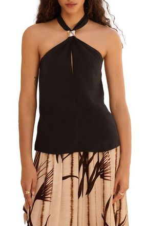 Next Hardware Halter Top in Black at Nordstrom, Size 10 Us