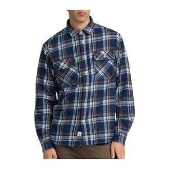 Replay Casual Shirts, male, Multicolor, XL, Indigo Light Brown Natural Shirt