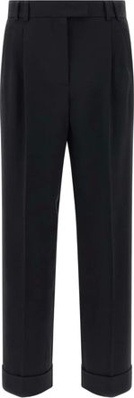 Alberto Biani Pantaloni Albertino con pieghe - Nero