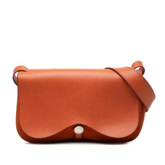 Herm&egrave;s Pre-owned Colorado PM - Dames - Pre-owned - Oranje - Maat: ONE Size Leer