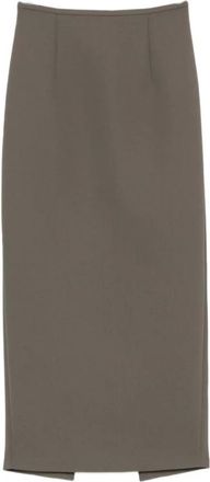 Khaite Klassieke Kokerrok - Dames - Rokken - Bruin - Maat: XS Leer